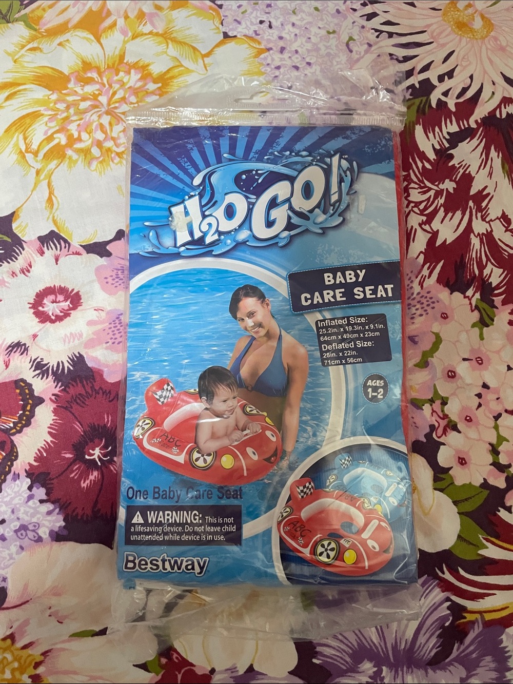 H2OGO! Red Baby Care Seat - Kids Swim Float